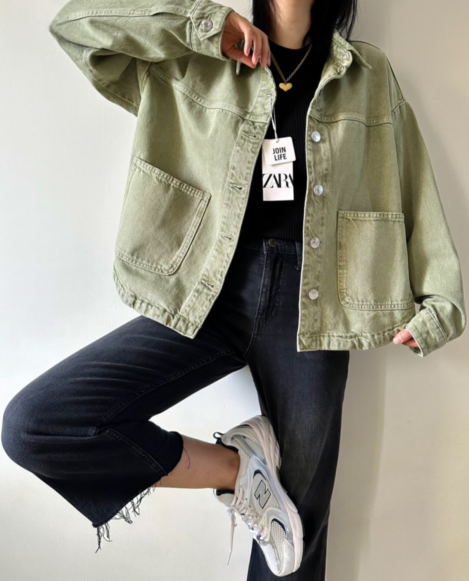 کت جین کوتاه برندzara