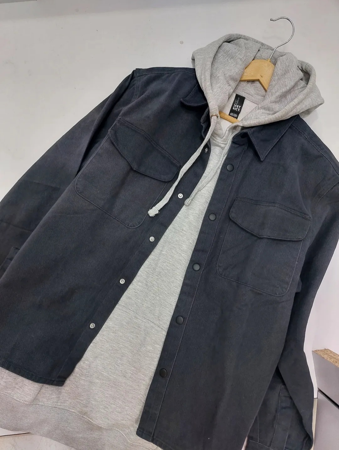 کت جین اسپرت وارداتی تک رنگ ذغالی